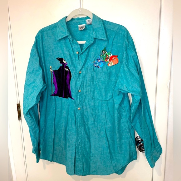 Disney Tops - Vintage Disney shirt Maleficent sleeping beauty fairies embroidered sz M top